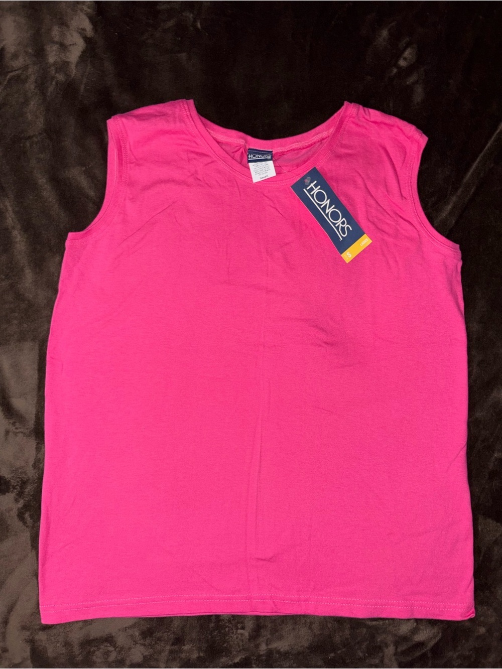 HONORS Girls' Hot Pink Sleeveless Tank Top